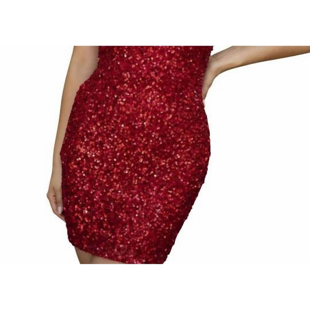 NEW PRIMAVERA women's cocktail dress in red